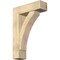 Ekena Millwork Thorton Block Rough Sawn Bracket w/ Offset Brace, Douglas Fir, 8"W x 26"D x 38"H BKT0806X26X38THR05RDF - alternate 1